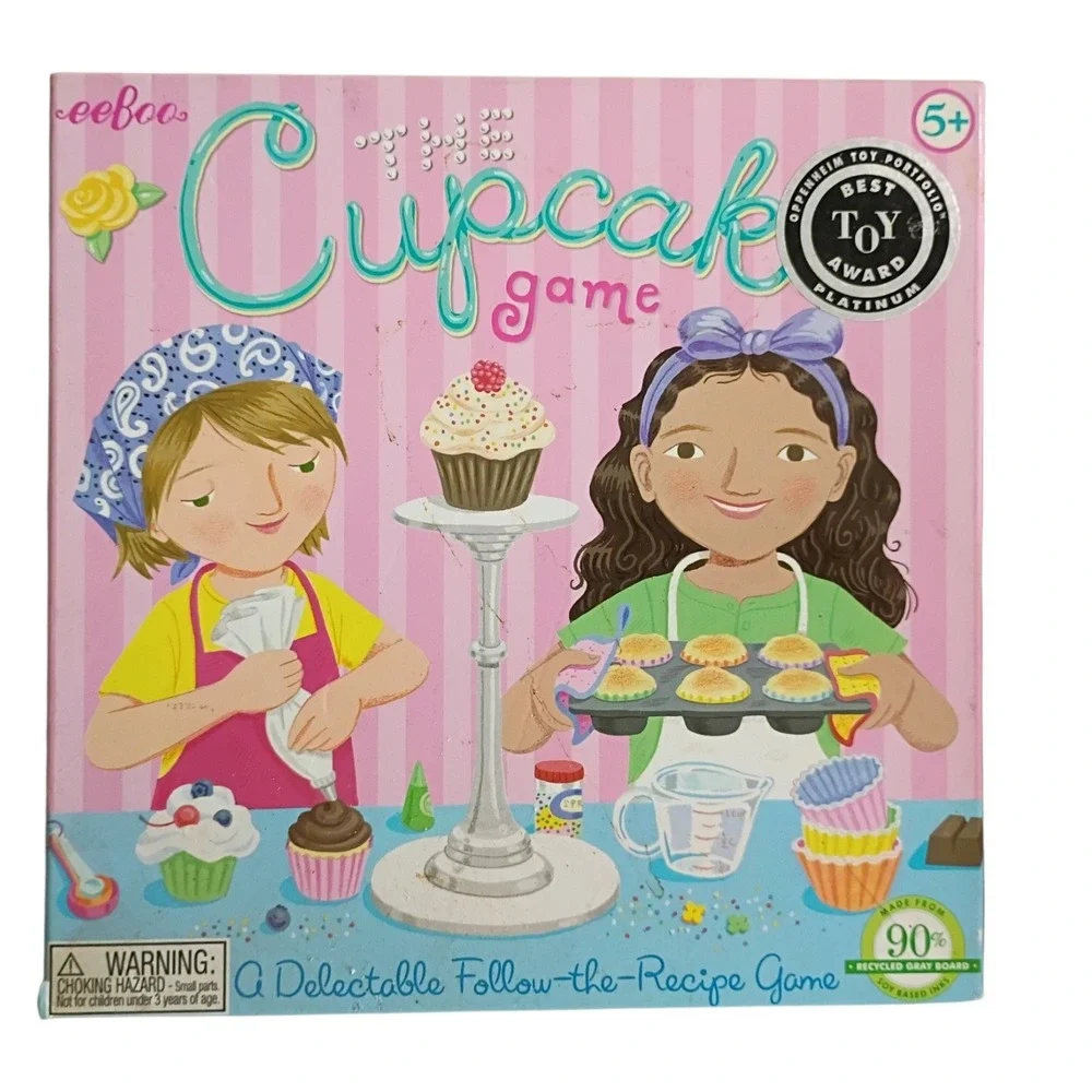 eeBoo Cupcake Game Ravensburger Food Groups Puzzle Lewo Wooden Pattern Blocks